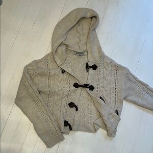 Cozy Knit Hooded Kids Jacket